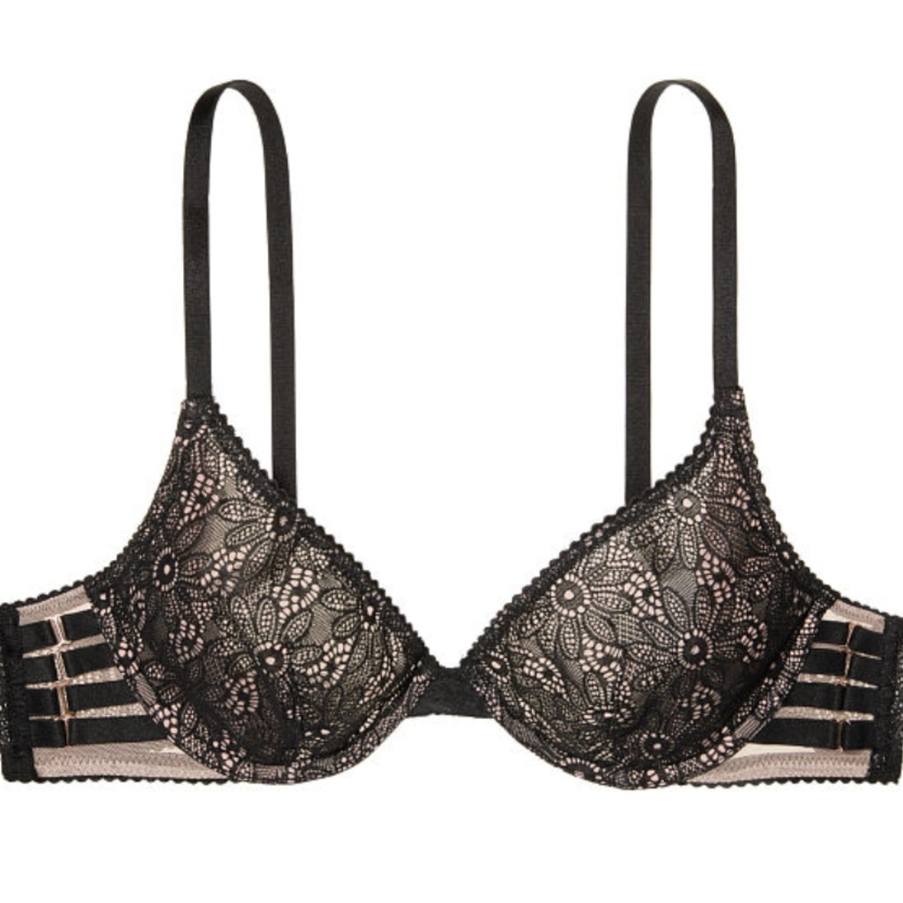 36d VS VERY SEXY Wicked push up Plunge Bra floral